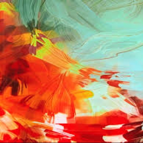 Abstract Painting of Face